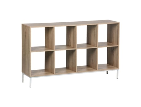 Estantes Moblekit Branco Marrom Madeira Metal 118 X 29 X 72 Cm