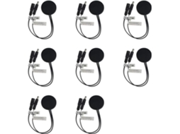 Painel De Madeira Com 8 Interruptores Led Sensor Toque E Dimmer Ocultos Para Fita, Preto