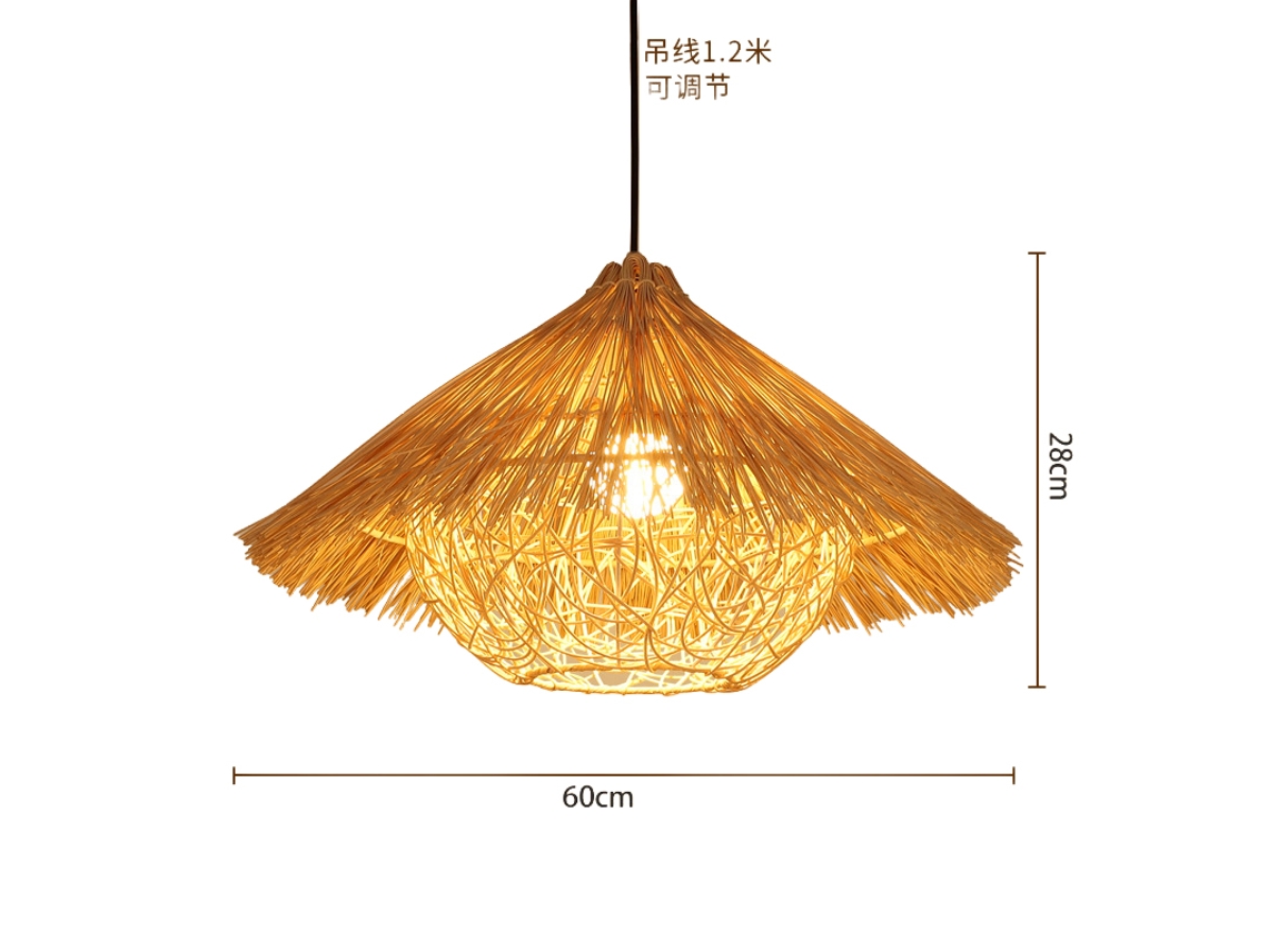 Laxiscreed Lanternas De Teto Em Estilo Oriental Para Restaurantes E Cafés, Diâmetro 60cm