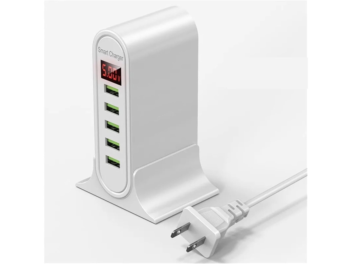Hub de Carregamento Usb de 5 Portas, Estação de Carregamento Multi usb para Mesa, Parede Ou Casa. SFUSHOS