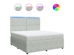 Box Spring Bed, Box Spring Beds Vidaxl Cinzeto Veludo (180 X 200 Cm)