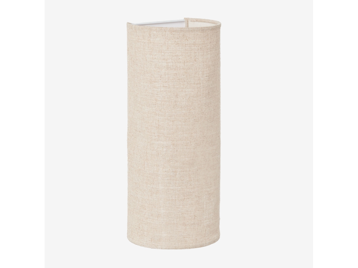 Sklum Aplique De Parede Em Linho Kiraz Linho           15 X ↑35 Cm             Linho Beige Creme