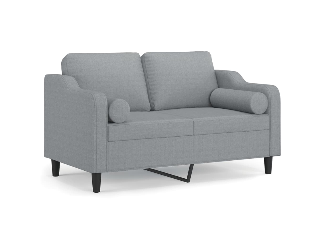 2-seater Sofa, 2-seater Sofas Vidaxl Cinzeto Tecido (n/a)