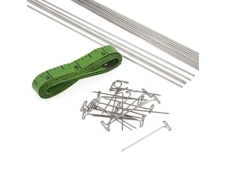 Epingle Epingle De Segurança Knitpro Kp10876 Knit Pro Em Inox Fios, Varas De Bloqueio Para Rendas Prateado Lote De 4