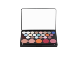 Paleta De Maquillaje Profesional 28 Colores: Sombras De Ojos, Rubor Y Cejas Con Brocha Y Espejo