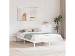 Vidaxl Estrutura Da Cama Branco 140 X 200 Cm