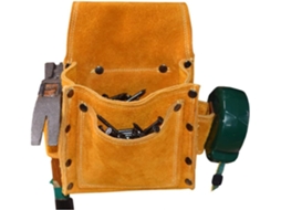 Bolsa De Cintura Para Ferramentas Em Couro Bovino, Bolsa Grossa Em Couro Sintético Para Furadeira Elétrica Com Design À