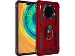 Capa Sargento Stand Armor Fina Protetora para Huawei Huawei Mate 30 HONGWE. Anti-Choque Resistente Vermelho