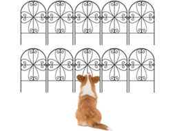 Painéis de Jardim Elegantes,s À Ferrugem, Duráveis, 10 Peças Barreira para Animais no Jardim, para Uso em Pátios, CHABERLU