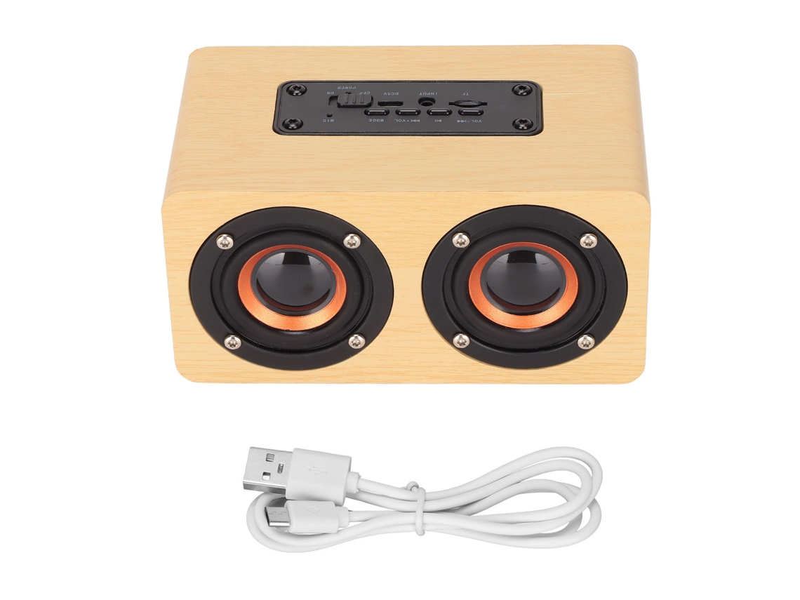 Alto falante Bluetooth Retro Portátil Amarelo LAXISCREED