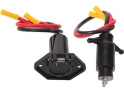 Conector Elétrico Para Motor De Trenó Com Plugue Reforçado E Capa Isolante Para Barcos E Caiaques De Água Doce