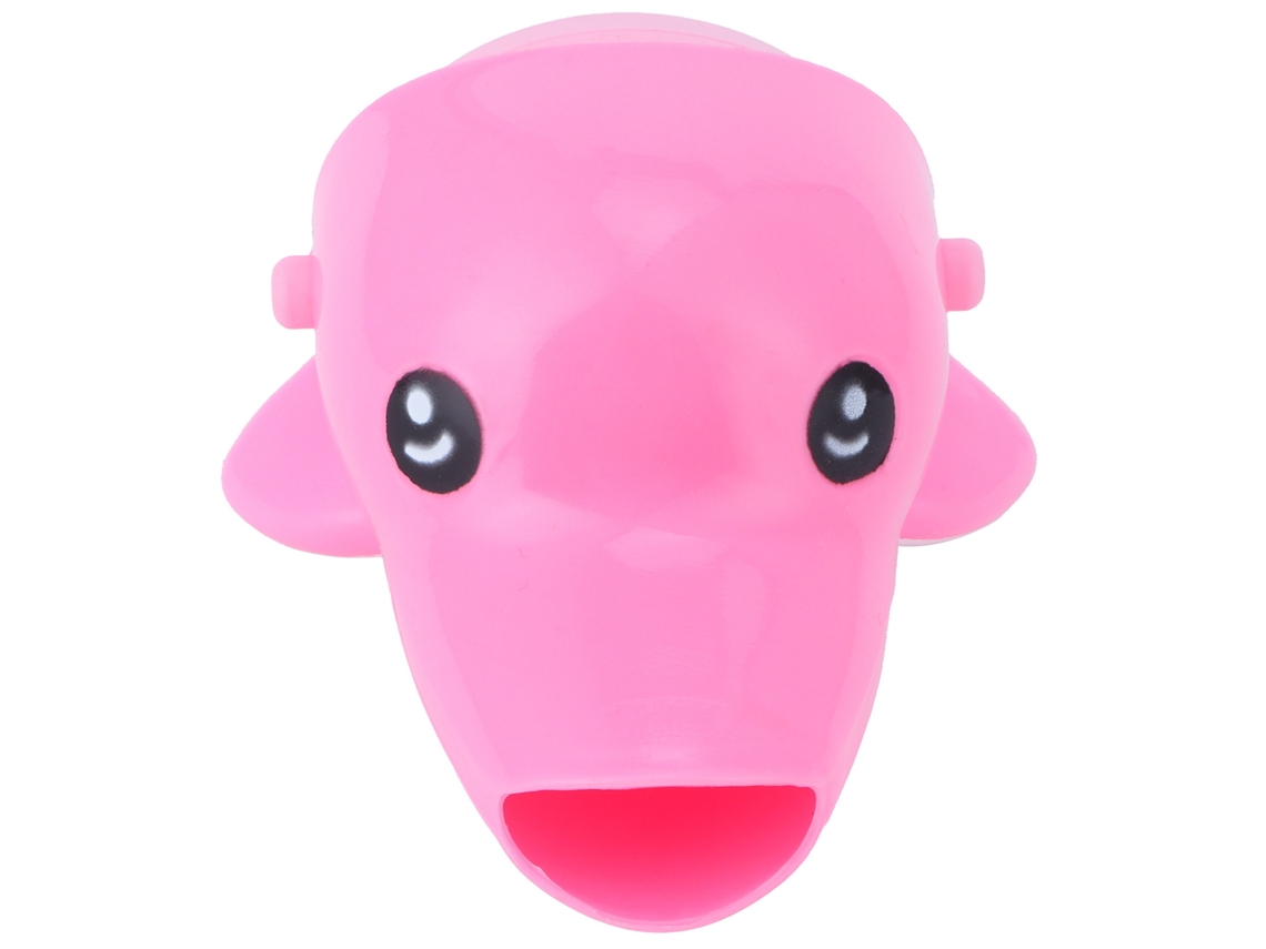 Extensor de Torneira Infantil Cartoon Silicone Fofo Acessório Lavagem Mãos Bebê Rosa S/MARCA