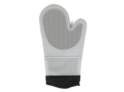 2026 luvas de Forno de Silicone e Algodão Grosso, Anti queimaduras, Impermeáveis, Resistentes a Altas Temperaturas, Cinza