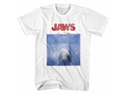 Rockinstone Jaws Movie White Adult T-shirt Size:xxl