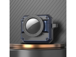 Capa para fones de ouvido AirPods 3 com botão de abertura automática, em TPU + PC, compatível com Airtag. GIECY