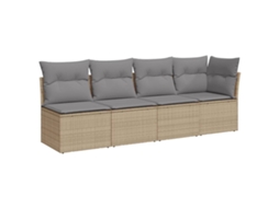 Garden Sofa, Garden Sofas Vidaxl Bege Rattan / Vime (n/a)