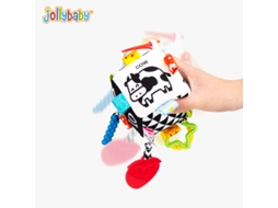 Brinquedo Carrinho Branco e Marrom para Bebês, Brincadeira Suspensa Com Sons, Pelúcia Espiral Infantil