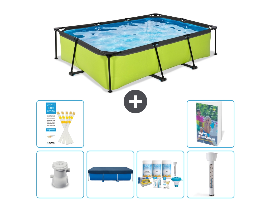 Exit-toys Piscina Exit Retangular - 300x200x65 Cm - 7-peças S226