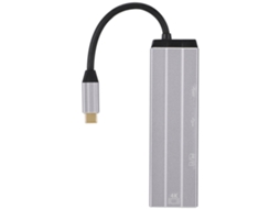 2026zentro-hub Dock De Expansão 6 Em 1 Com Type C, Usb 2.0+3.0, Hdmi E Pd Para Cartão De Memória Secure Digital