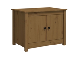 Mesa de Centro 71x49x55 Cm Pinho Maciço Castanho Mel MAISON EXCLUSIVE