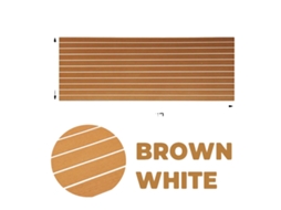Piso Para Barcos, Espuma Eva Antiderrapante, Instalação Fácil, Marrom Branco 2400x900