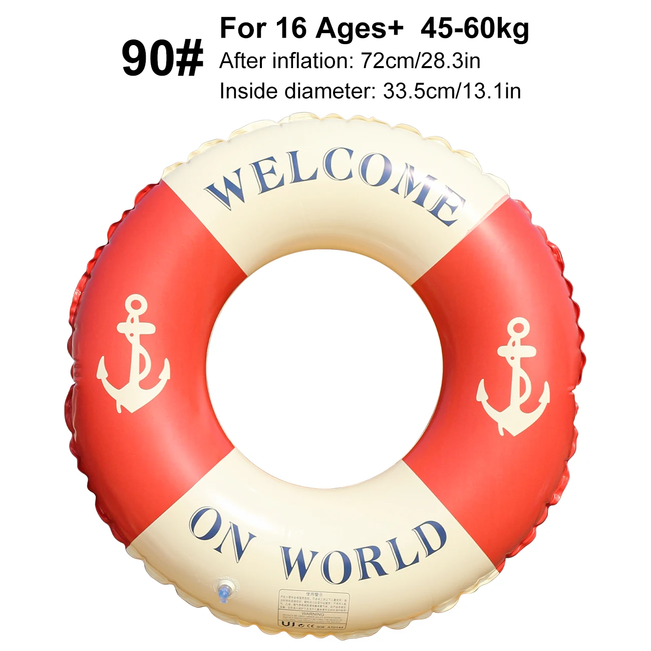 (90) Boia inflável para piscina, anel de natação, boia aquática, adequada para praias, lagos e banhos de sol.