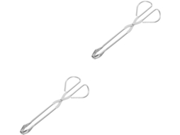 Pinças Para Churrasco Magiclulu De Aço Inoxidável 2 Peças, Pinças Práticas Para Cozinhar E Eventos Ao Ar Livre