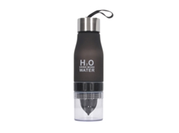 Garrafa de água portátil com Citricero 650ml Preta