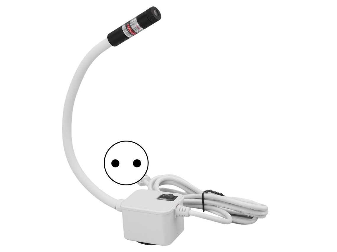 Luz de patchwork para máquina de costura com base magnética ajustável 360° luz vermelha portátil 3 10m | S/MARCA