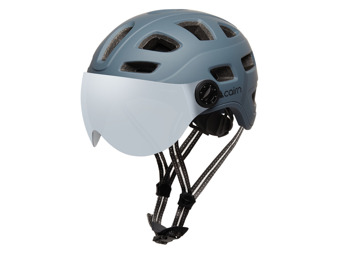 Capacete + visor de led + usb CAIRN Quartz