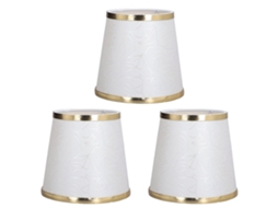 Conjunto de 3 Abajur de Lustre Feito à Mão com Segurança e Anti poeira para Lâmpadas E14 15x14x11cm S/MARCA