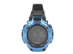 Relógio Digital Esportivo Homem Tela Led Grande 5bar À Prova D'agua Cronógrafo Alarme Outdoor Azul