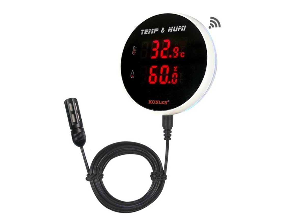 Tuya Wifi Higrômetro Termômetro Sensor De Temperatura E Umidade Aquaforge