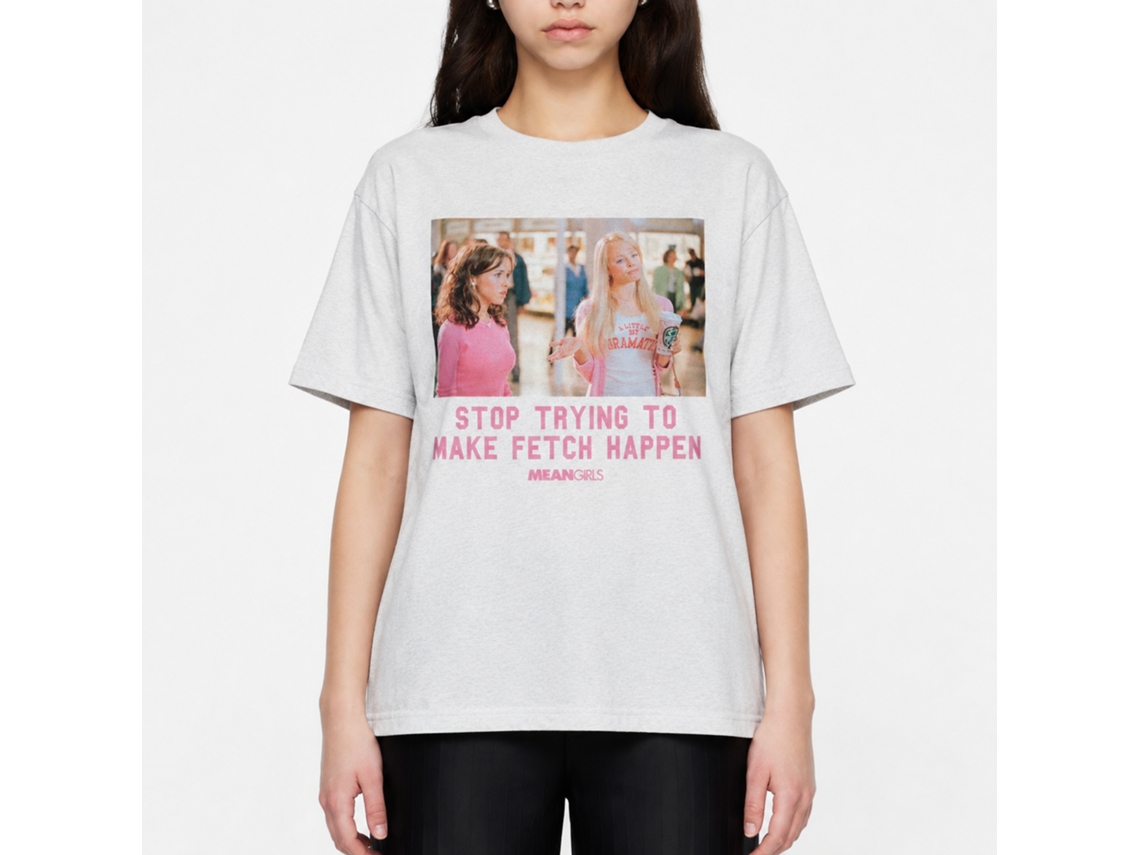 Rockinstone Mean Girls Stop Trying To Make Fetch Happen White T-shirt Size:xxxl