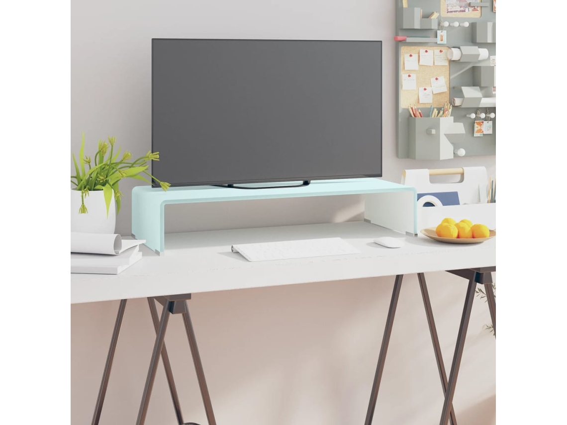 Vidaxl Suporte de Tv/monitores em Vidro 70x30x13 Cm Verde