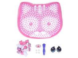 Rebe-almohada Animal Diy Plush Craft Para Niños, Colorido Y Antiestrés, Gato Rosa 33988