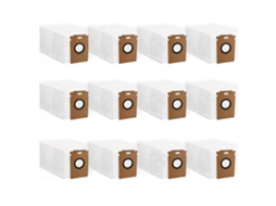 Conjunto De 12 Sacos Para Aspirador Pó Compatível Com O Robô Roborock H60 Hub Ultra. Acessórios E Peças Reposição Aspiradores Robó Tuotuo