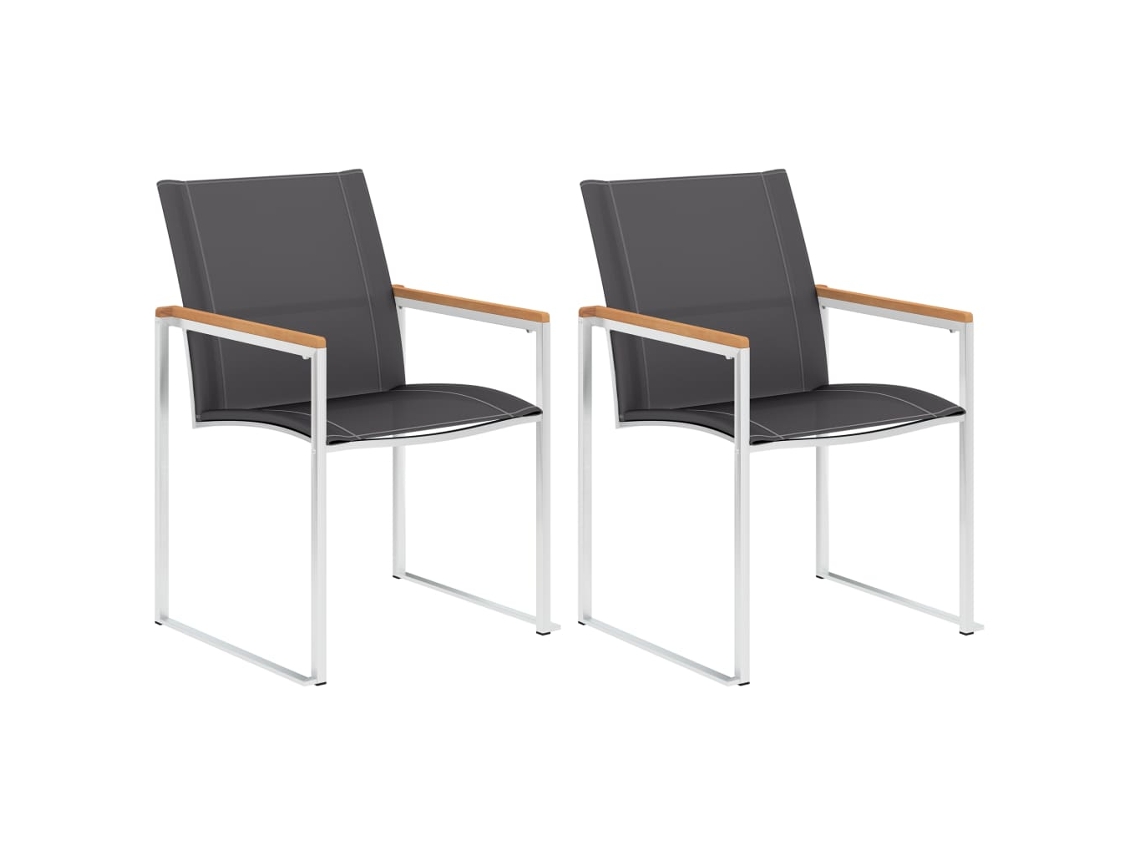 Garden Chair, Garden Chairs Vidaxl Cinzeto Madeira (n/a)