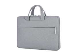 Lurelia Bolsa Para Portátil 15,6 Polegadas À Prova De Choque Impermeável De Ombro Com Bolso Cinza