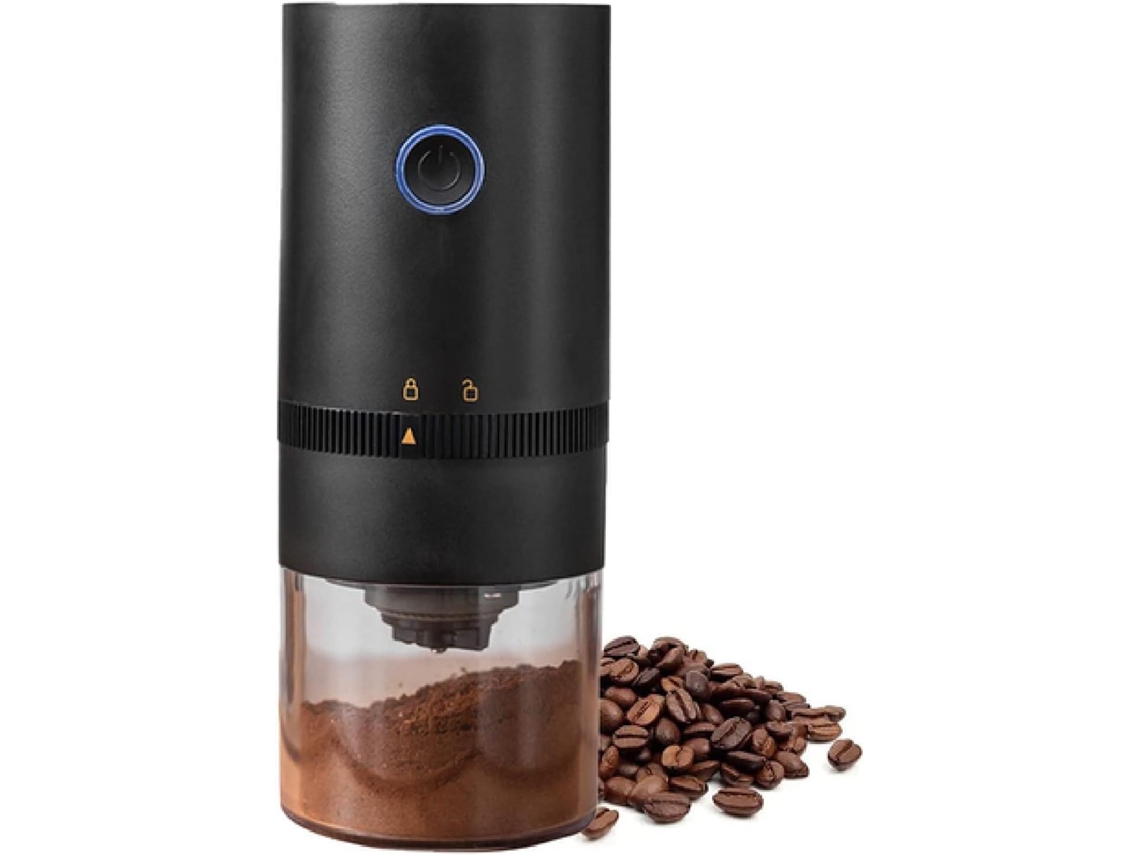 Moedor De Café Elétrico Cerâmica, Recarregável Via Usb, Portátil, Para Grãos De Café E Especiarias, Uso Em Casa, Escritório E Viagens