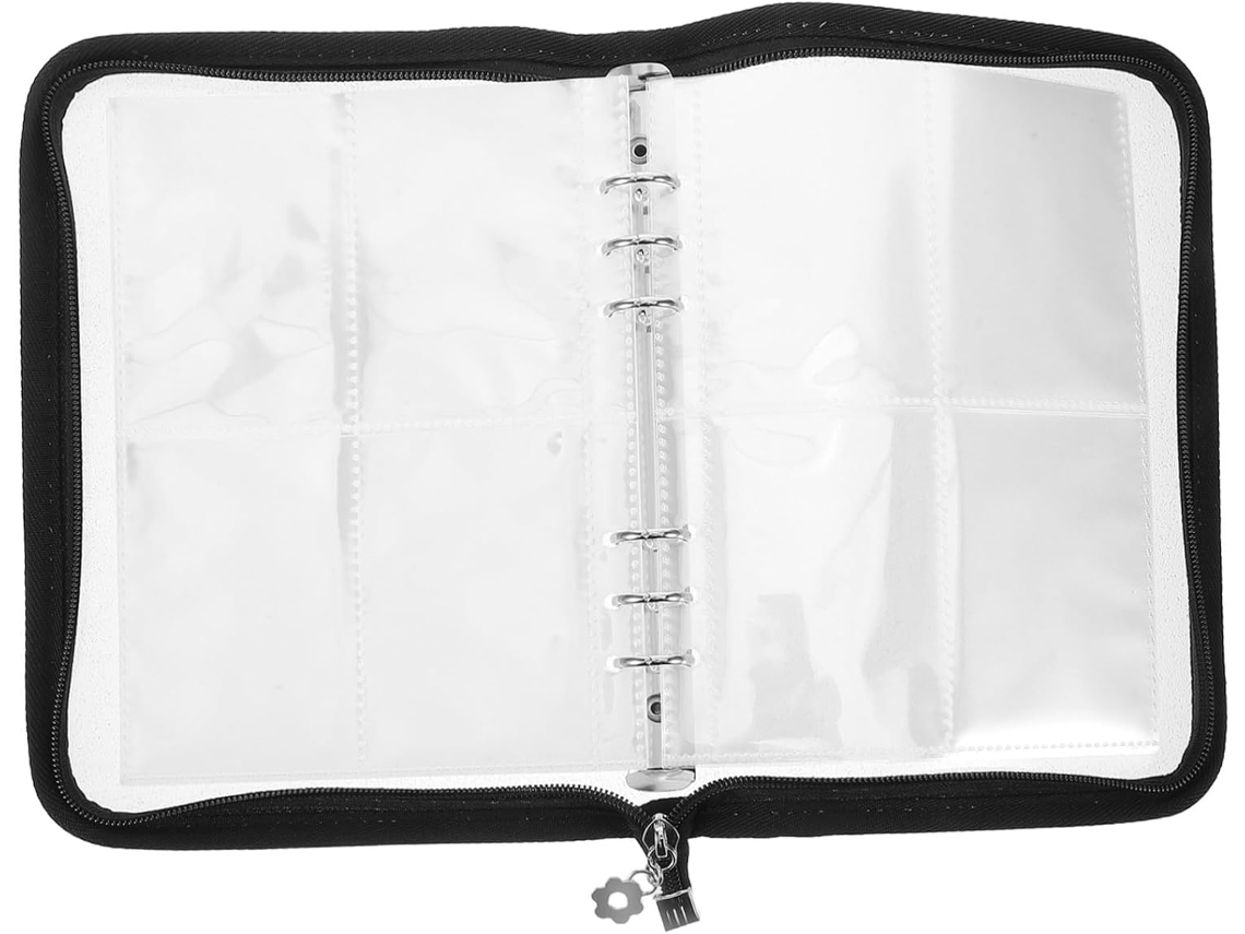 Álbum De Armazenamento Com Zíper, Pasta Recarregável Para Cartões Fotográficos, Pequeno Álbum De Fot Gokoco
