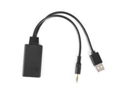 Adaptador Receptor Bluetooth 5.0 Usb com Cabo de Áudio Estéreo Aux 3,5 Mm para Alto falantes Carro AQUAFORGE (universal)