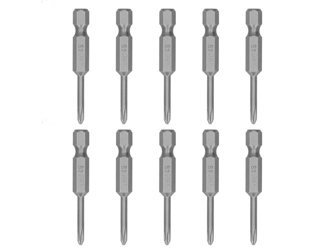 Conjunto de 10 peças Phillips Parafusadeira 3mm com ponta magnética temperada - Acessório para ferramenta manual