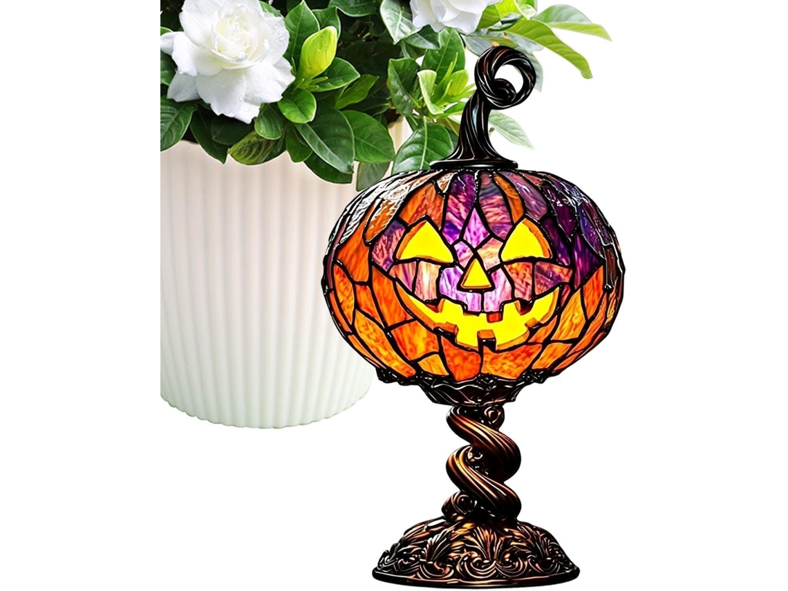Luminária de Halloween, luz noturna decorativa com plugue USB para cabeceira, mesa e