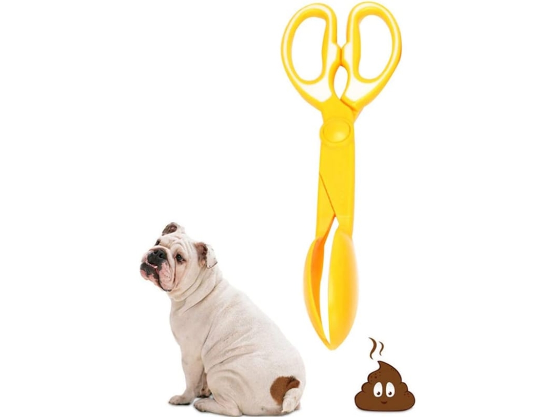 2026-pinza Para Caca De Mascotas Linjou, Tijeras, Amarilla, Mango Largo, Plástico, Para Perros Y Gatos