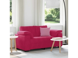 Vidaxl Sofá-luvas 160x77x82 Cm Veludo Vermelho Tinto