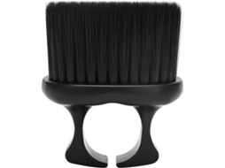 Escova para barba com cerdas de nylon, design ergonômico e anel para homens.