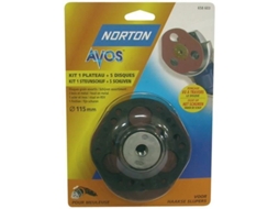 Placa De Lixa 5 Discos Avos Norton D 115 Mm