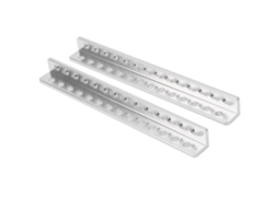 2 Peças De Viga De Alumínio Em L Com 14 Furos 12x12x120mm 3103-0014-0120 Suprimentos Industriais Para Robôs