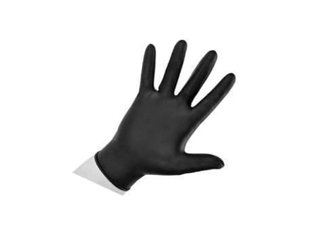 Luvas de Nitrilo IDEIAPACK (S - Preto - 100 Unidades)